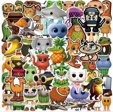 Italian Animal Brainrot TikTok Meme Sticker Set (50 pcs)