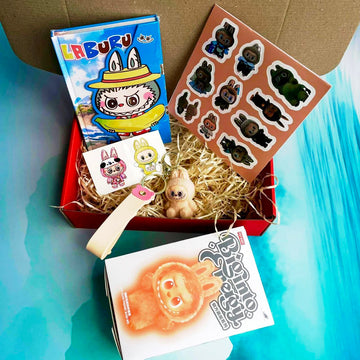 Labubu Gift Set (toy, keychain, notebook, tattoo, stickers)