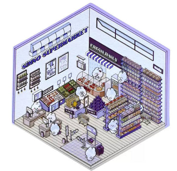 DIY Rumbox 3D Sticker Set "Create Your Room" Bunny Supermarket