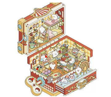 DIY Rumbox 3D Sticker Set "Create Your Room" Circus Treasure Chest