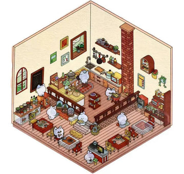 DIY Rumbox 3D Sticker Set "Create Your Room" Restaurant