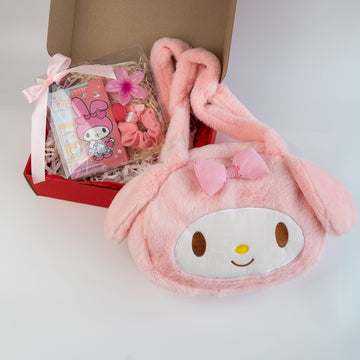 Melody Gift Set (toy bag, hair clip, hair tie, balm, notebook)