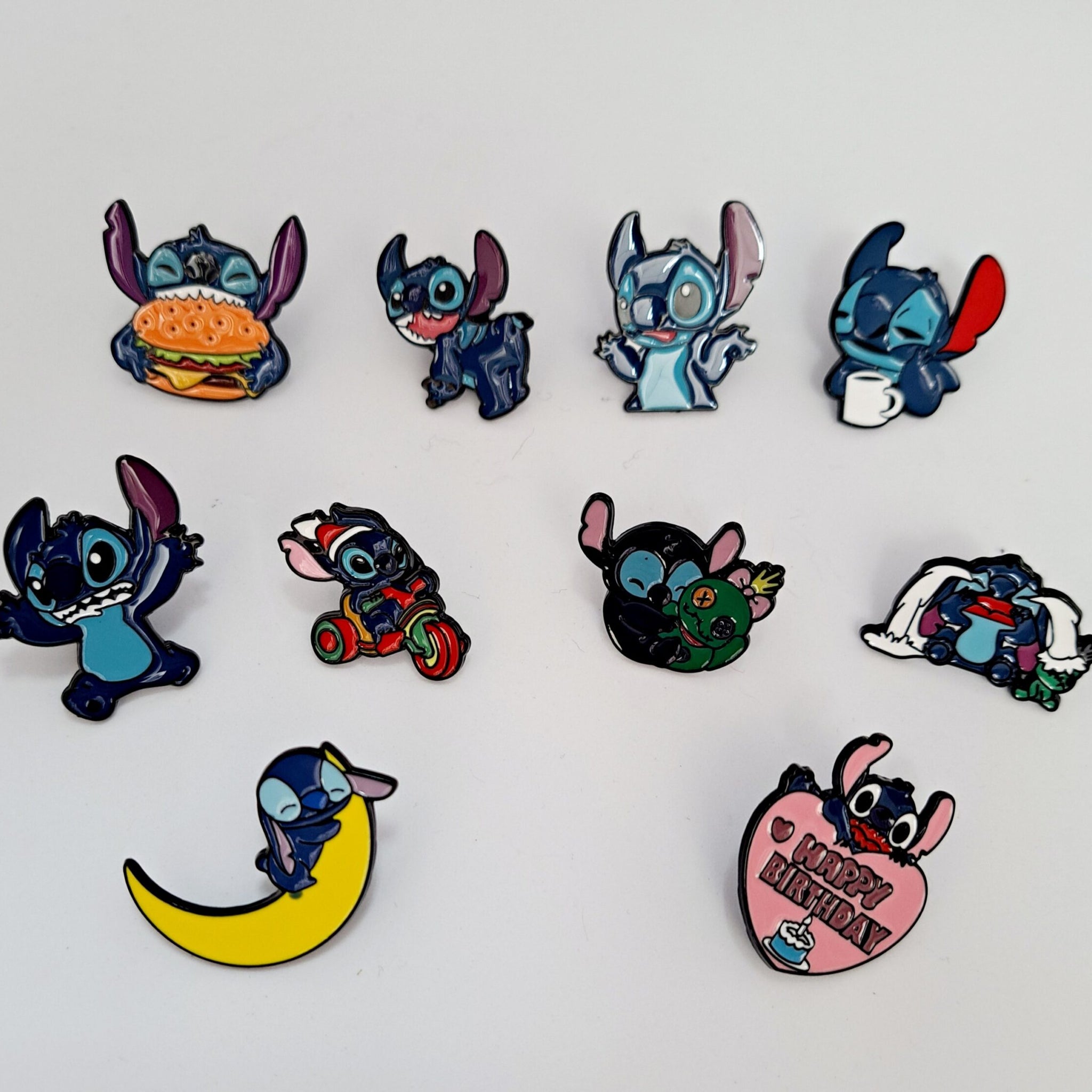 "Stitch" Badge Set (10 pcs.)