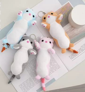 Soft Plush Keychain Cat-Baton
