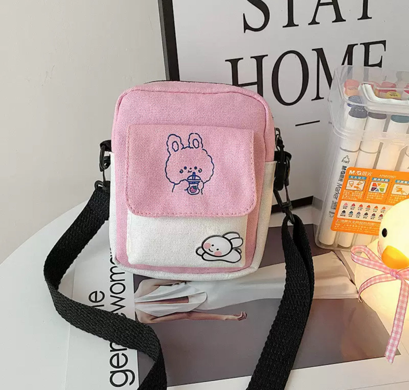 Pink Mini Bear Bag