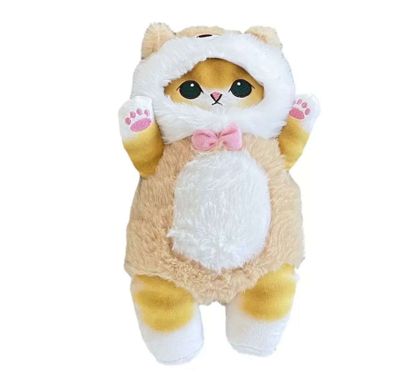 Soft Plush Toy: Cat in a Puppy Costume, 26 cm