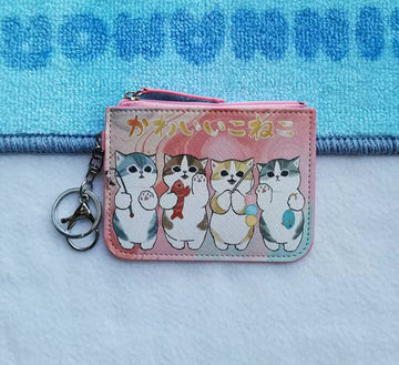 Coin Wallet with Cats-Fishers Design