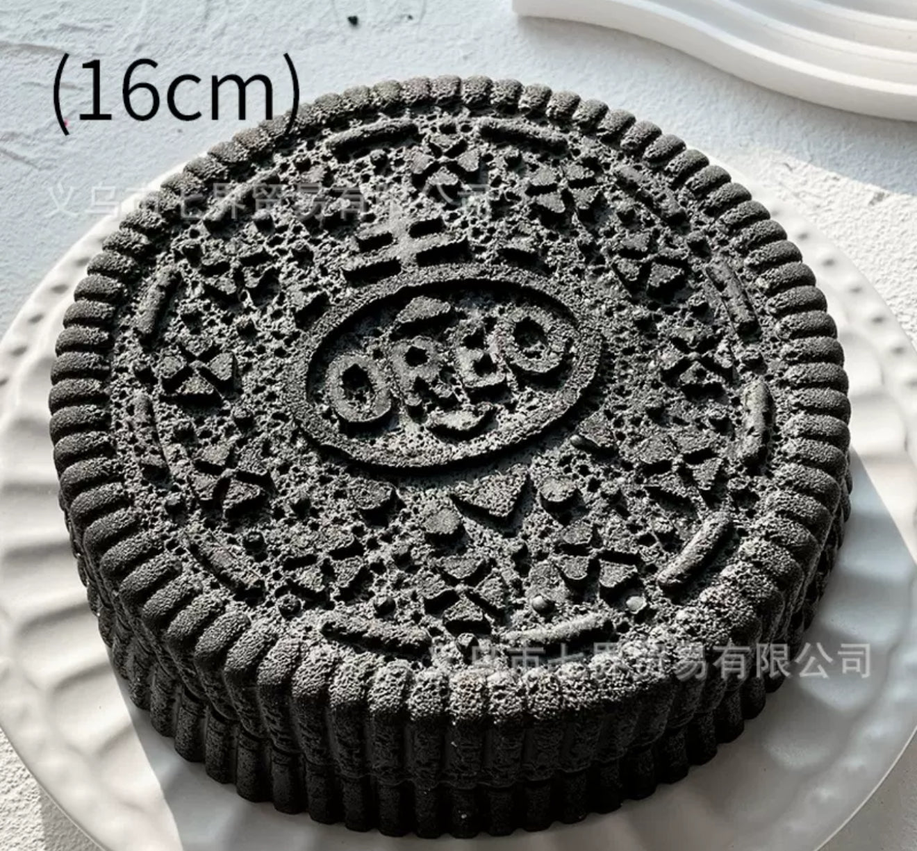 Stress Relief Squish Toy Oreo Black XXL 16cm