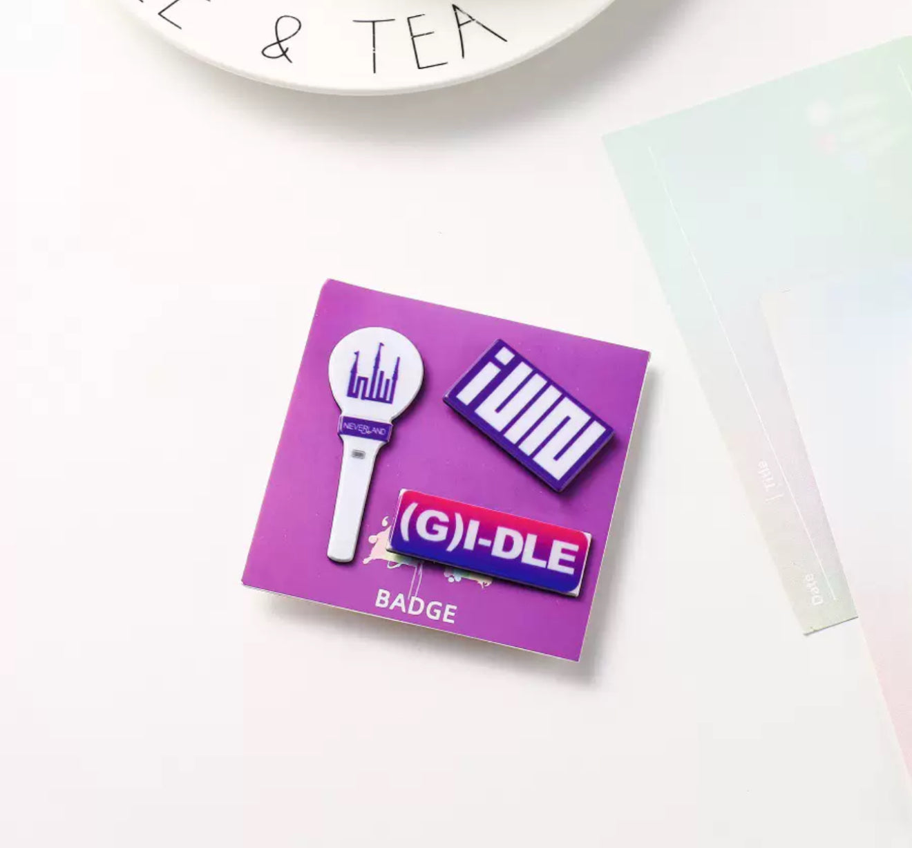 Set of three G-Idle K-pop badges