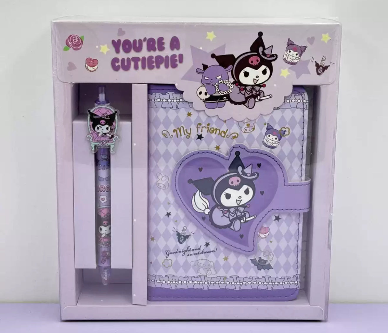 Girls' Set: Diary and Pen Kuromi