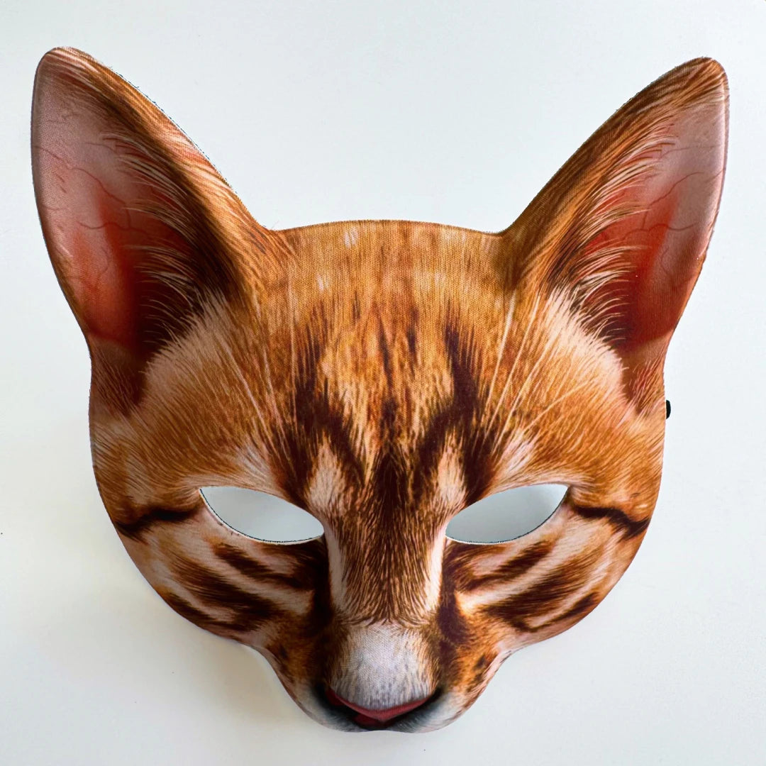 3D Ginger Cat Quadrobics Mask