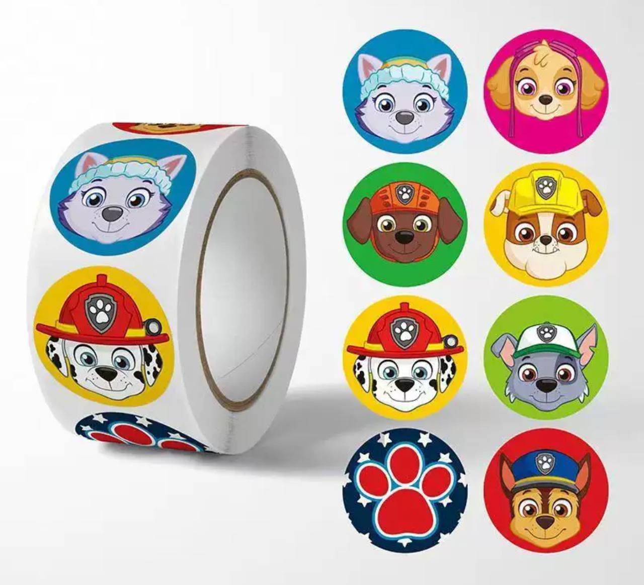 Roll of 500 Sticker/Decal Sheets – Paw Patrol