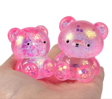 Squish Stress-Relief Gel Bear - Pink