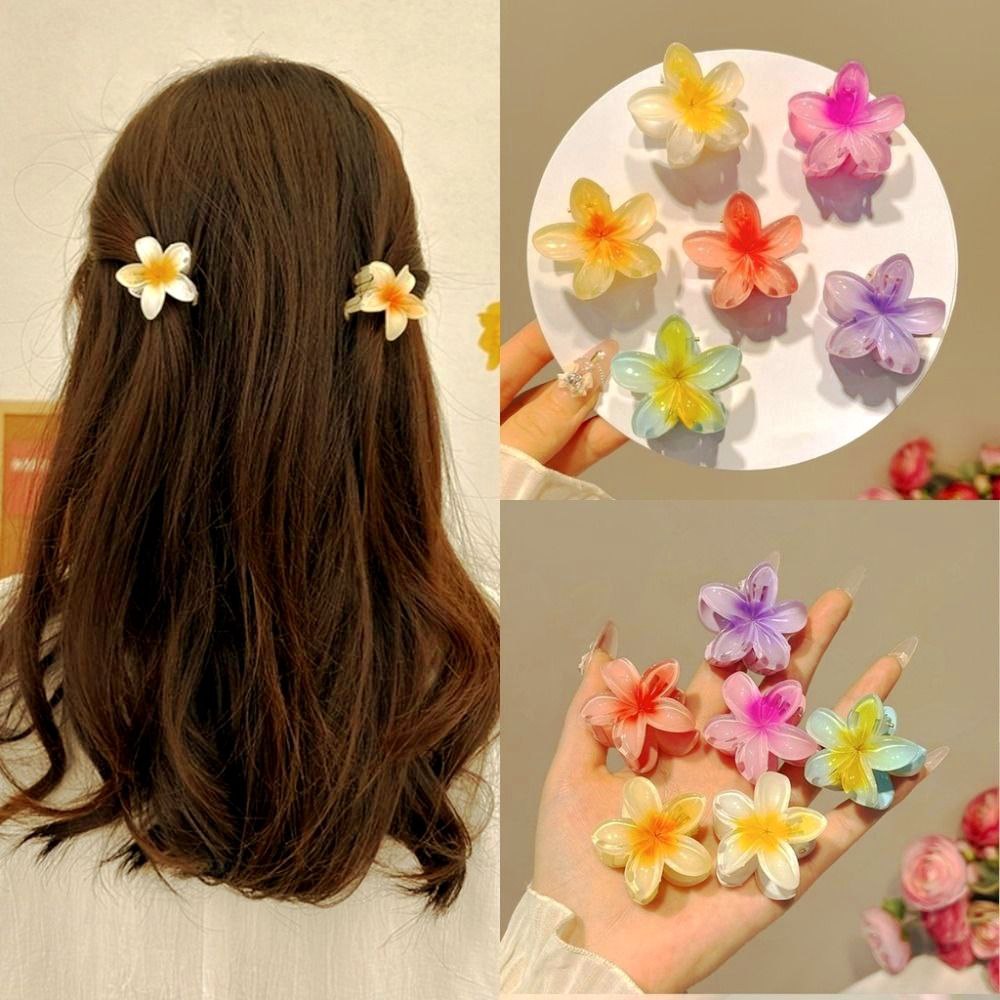 Hawaiian Flower Hair Clip (Set of 6)