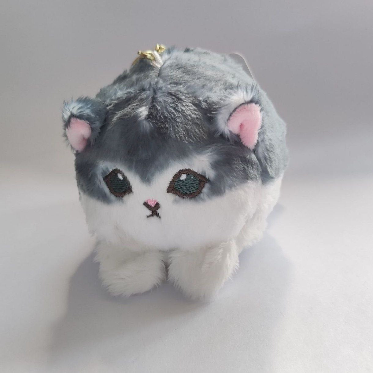 Soft Plush Keychain - Dark Gray Cat