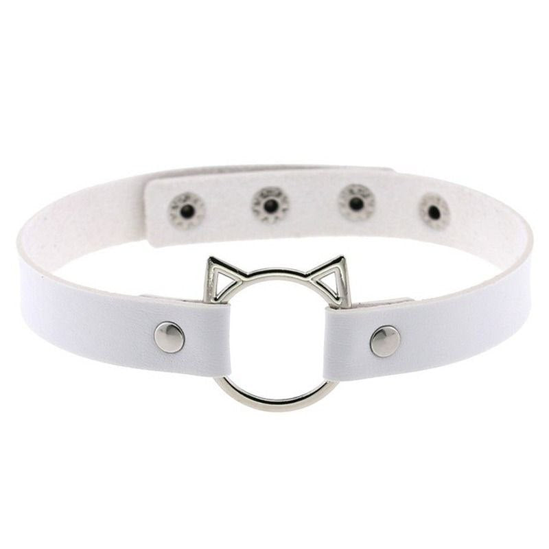 "Kitten" White Choker