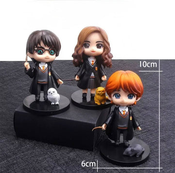 Set of character figurines from "Harry Potter"