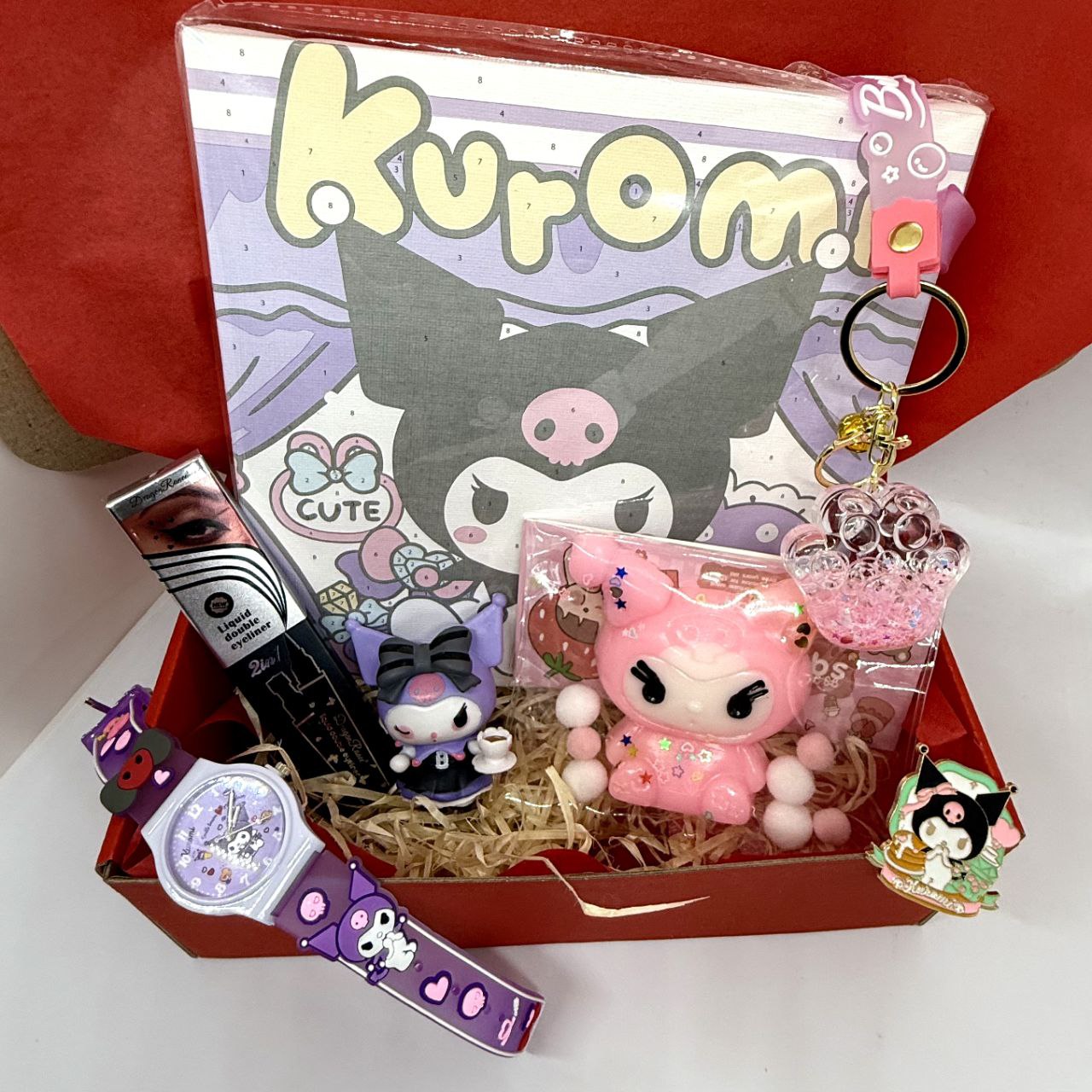 KuroMi Gift Set (picture, clock, tabasquish, badge, figurine, keychain, eyeliner)