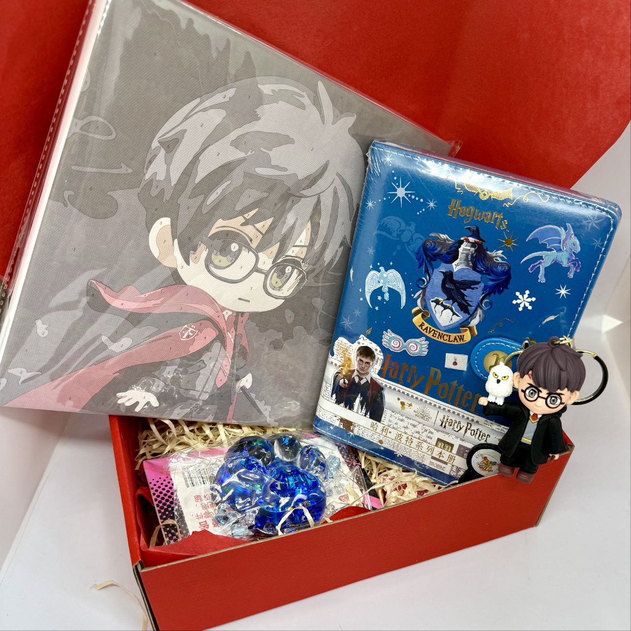 Harry Potter Gift Set (notebook + Marauder's Map + Hogwarts tickets, keychain, picture, squish)