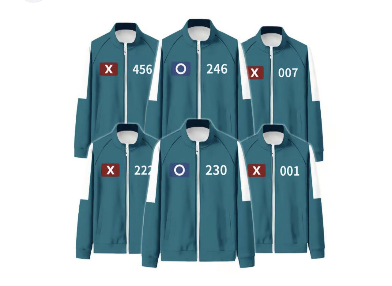 "Squid Game" Sports Hoodie with Player Numbers