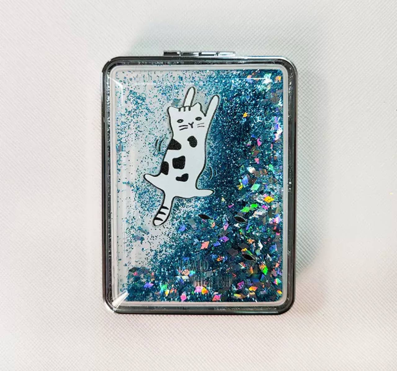 Foldable Blue Cat Mirror
