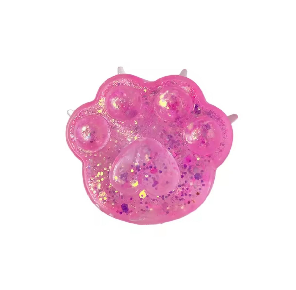 Squish Toy Paw Stress Ball - Gel Pink