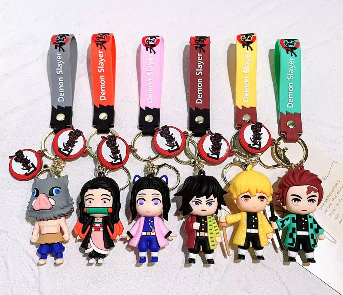 Demon Slayer Sword Keychain featuring Kyojuro Rengoku