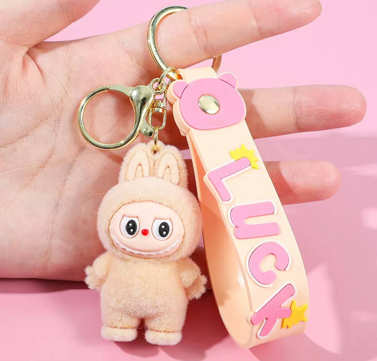 Labubu Beige Keychain