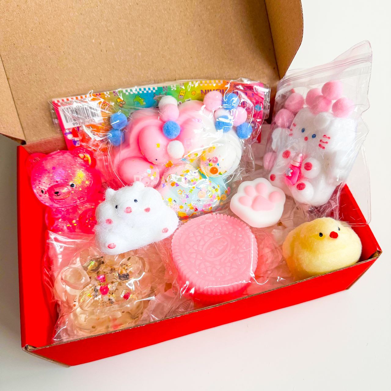 Paw Tabs: Chick, Kitten, Teddy Bear, Oreo Squish Set