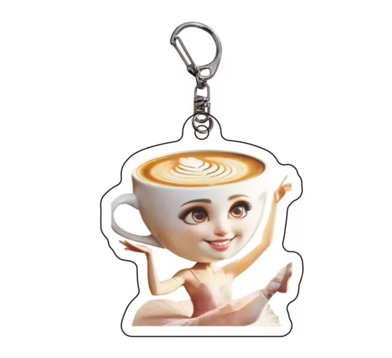 Acrylic Keychain - Ballerina Cappuccina