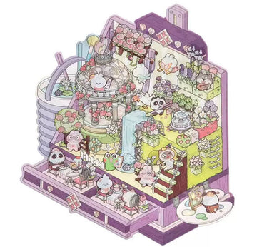 DIY Rumbox 3D Sticker Set "Create Your Room" Waterfall Café
